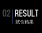 02| RESULT
試合結果